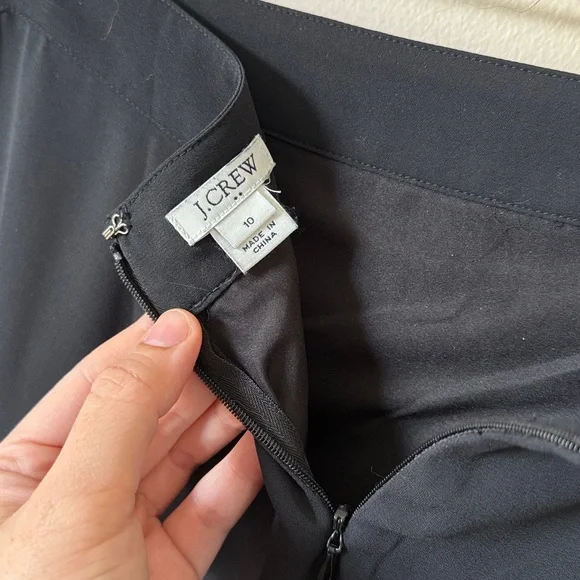 J. Crew Black Tulip Pencil Skirt, Size 10 - Picture 6 of 6